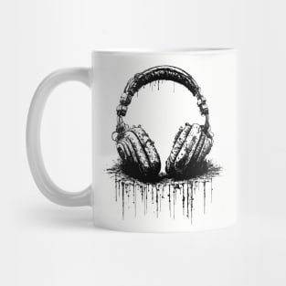 Engraving Design Headphone Mug